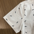 Male fashion 100%cotton short sleeve print shirt